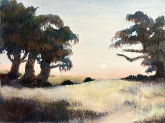 Dusk Meadow, Moonrise, Point Pinole 
