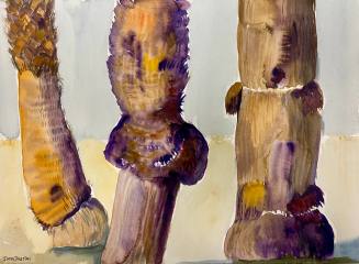 Palm Trunks, Venice Beach, Purple