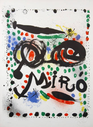 Poster for the Exhibition "Joan Miro Graphics" Philadelphia Museum of Art